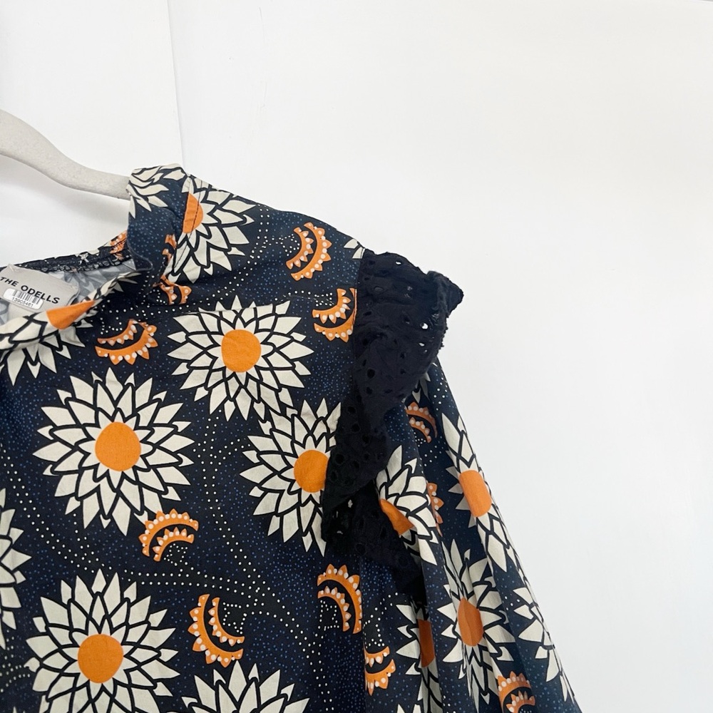The Odells Samia Daisy Rufffle Top in Twilight Medium - Picture 8 of 8